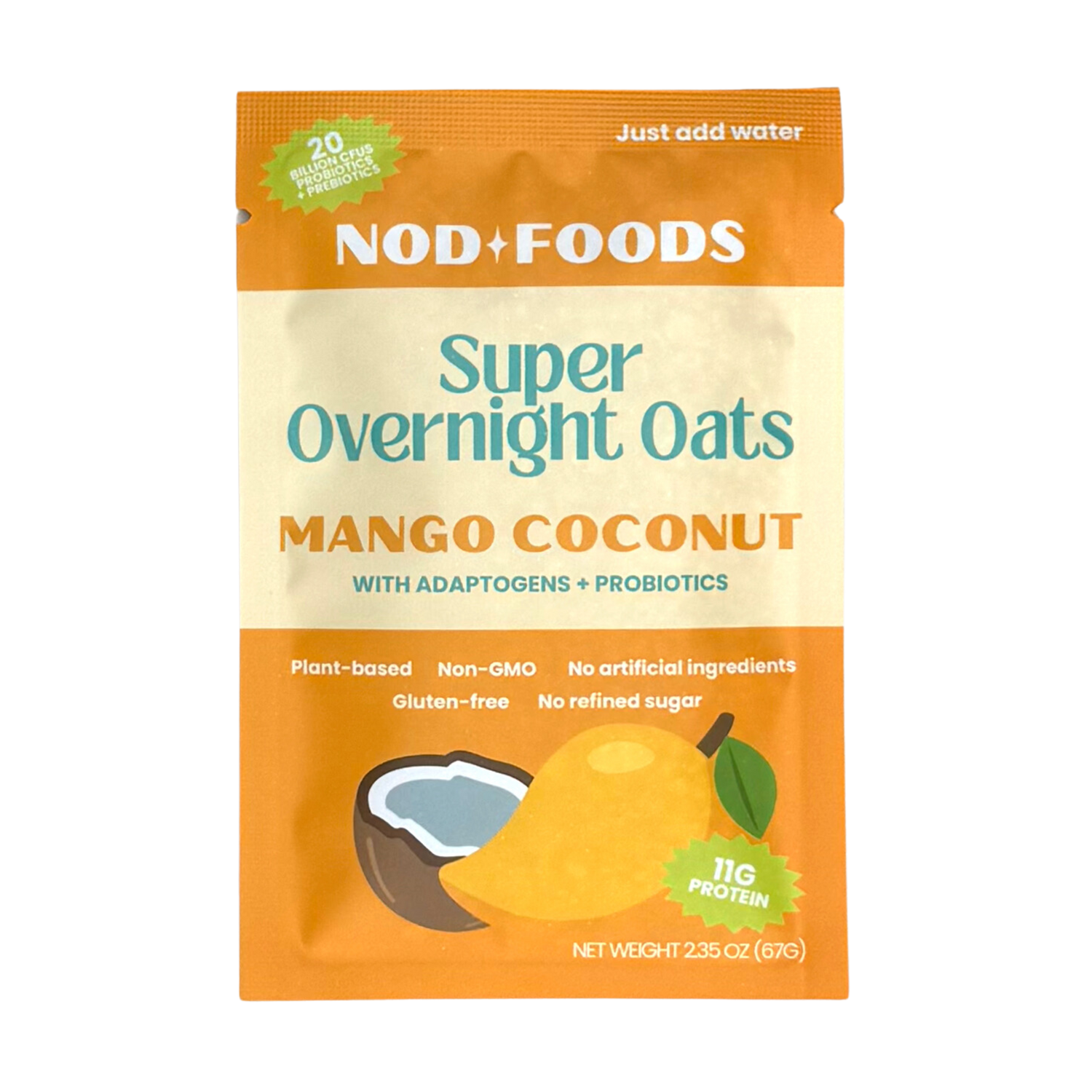 Mango Coconut Overnight Oats - 6pk
